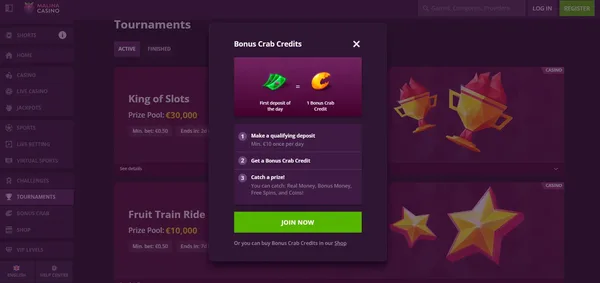 Malina Casino screenshot 1
