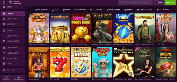 Malina Casino screenshot 3
